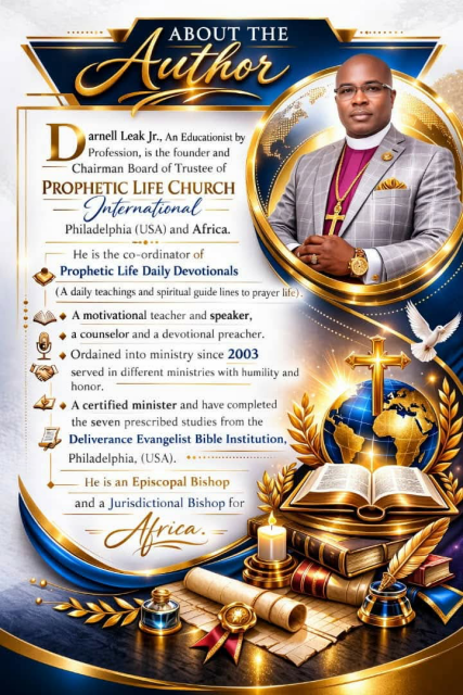 Presiding Bishop Darnell Leak Jr. - About the Author